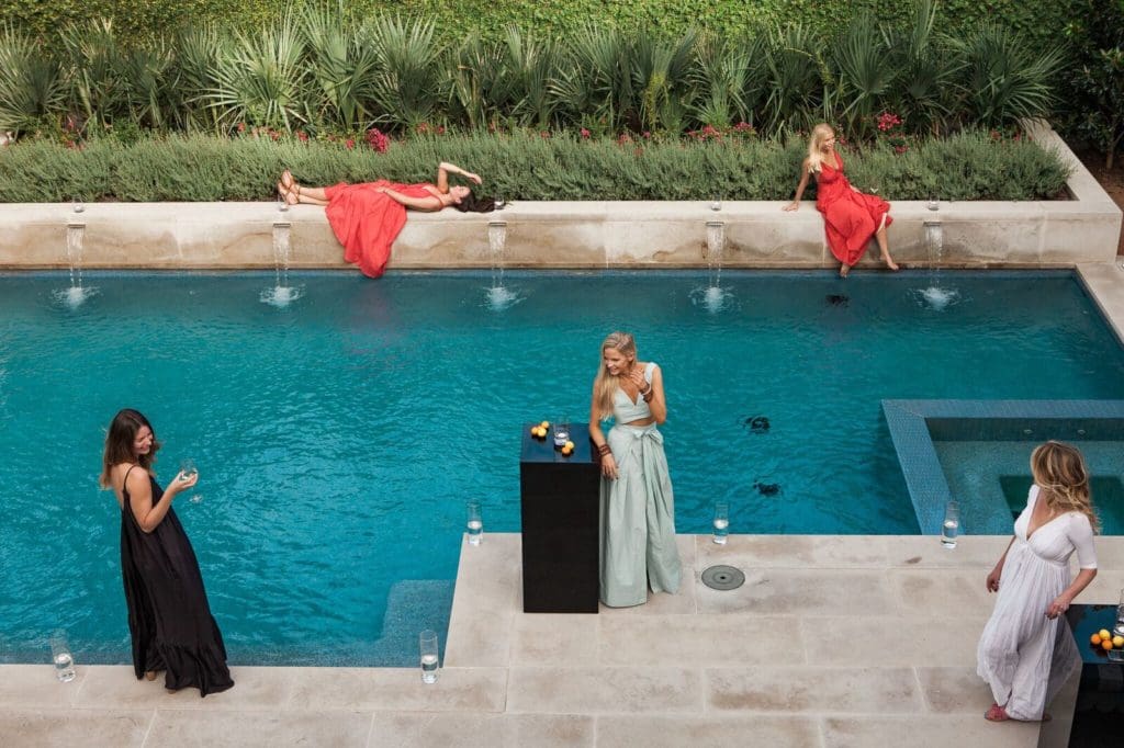 The Dreamiest Pool Party Ever? Chic Resort Wear Lands at Forty Five Ten with a Stunning House Splash