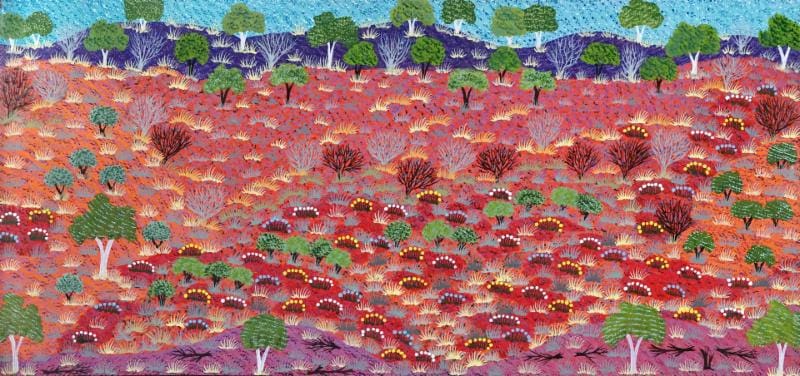 Michelle Pula Holmes' "My Country," undated, at Booker-Lowe Gallery