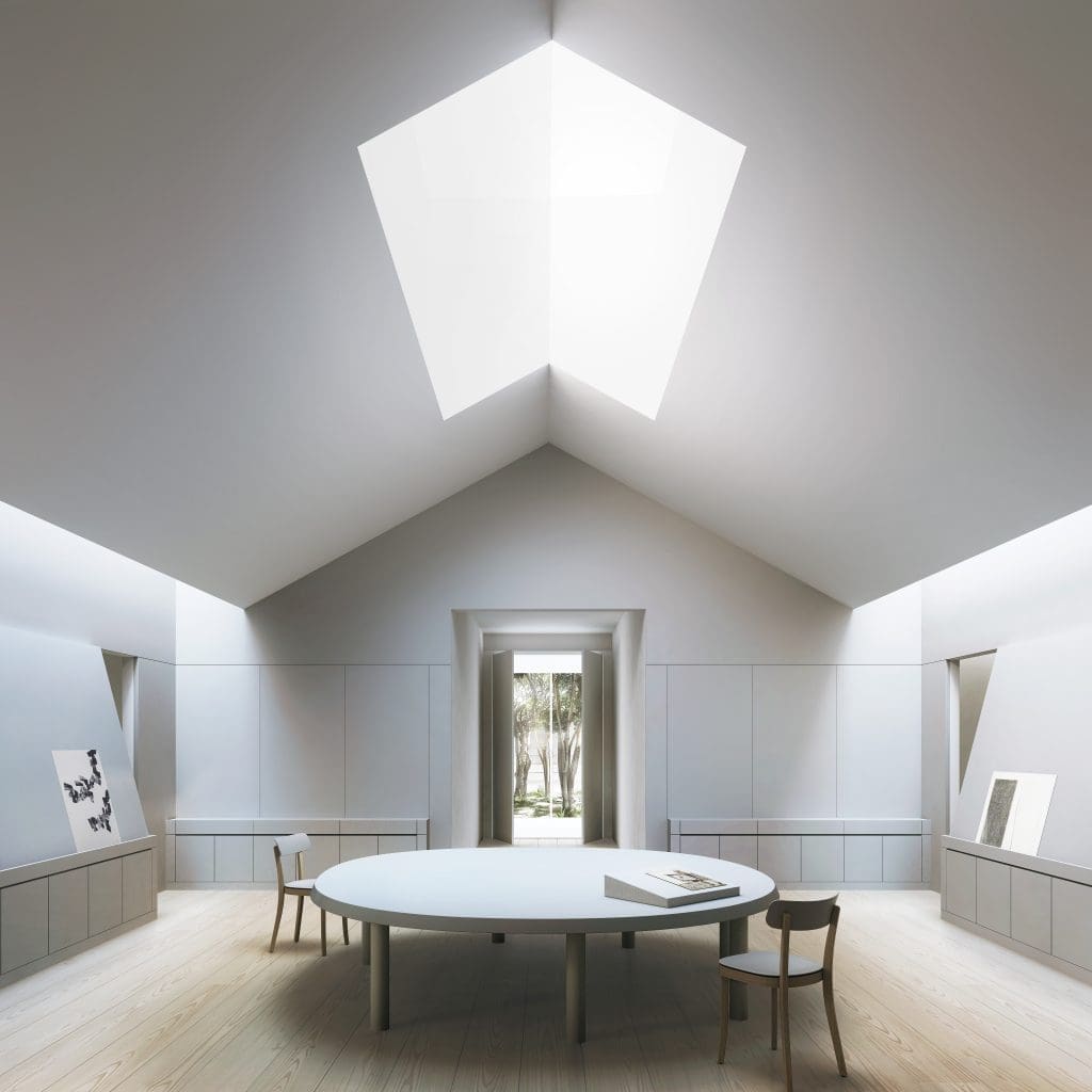 The new Menil Drawing Institute's Drawing Room will open onto a serene Scholar Courtyard. The $40 million, 30,000 square-feet MDI marks the fifth building on the Menil campus, which also adjoins the Rothko Chapel.  