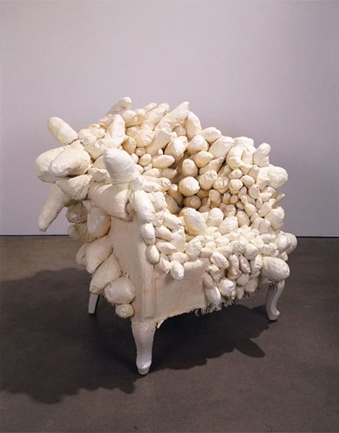 Yayoi Kusama's "Accumulation," 1962-1964, at Dallas Museum of Art, one of two Kusamma works in the DMA collection prior to the acquisition of the new Kusama "Infinity Mirror Room."  (© Yayoi Kusama)