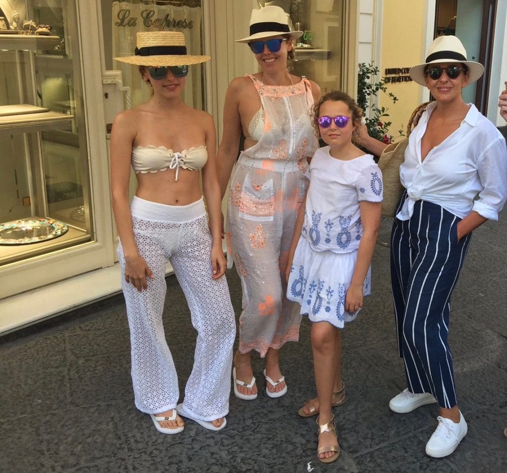 Where the Rich and Fashionable Party —  a Rare Look at Capri’s Gilded Vacation Scene: Super Short Shorts and Revealing Cover Ups Just Part of the Stylish Life
