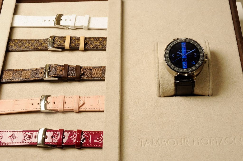 The Tambour Horizon watch at the release party at the Louis Vuitton store in the Galleria Tuesday July 11, 2017. (Dave Rossman Photo)