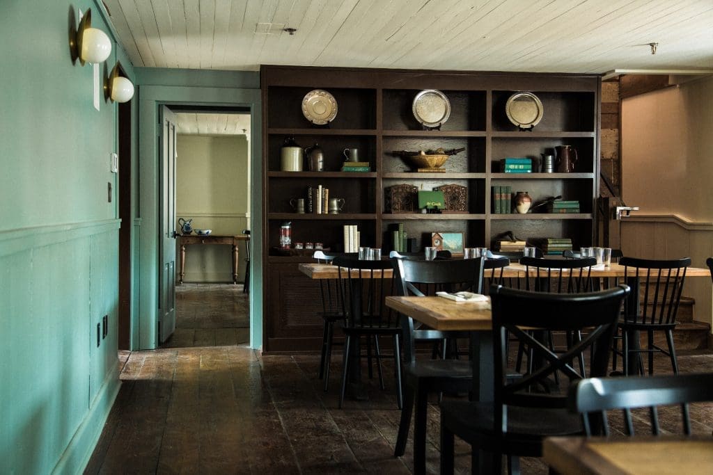 Inside the newly renovated Stagecoach Inn dining room 