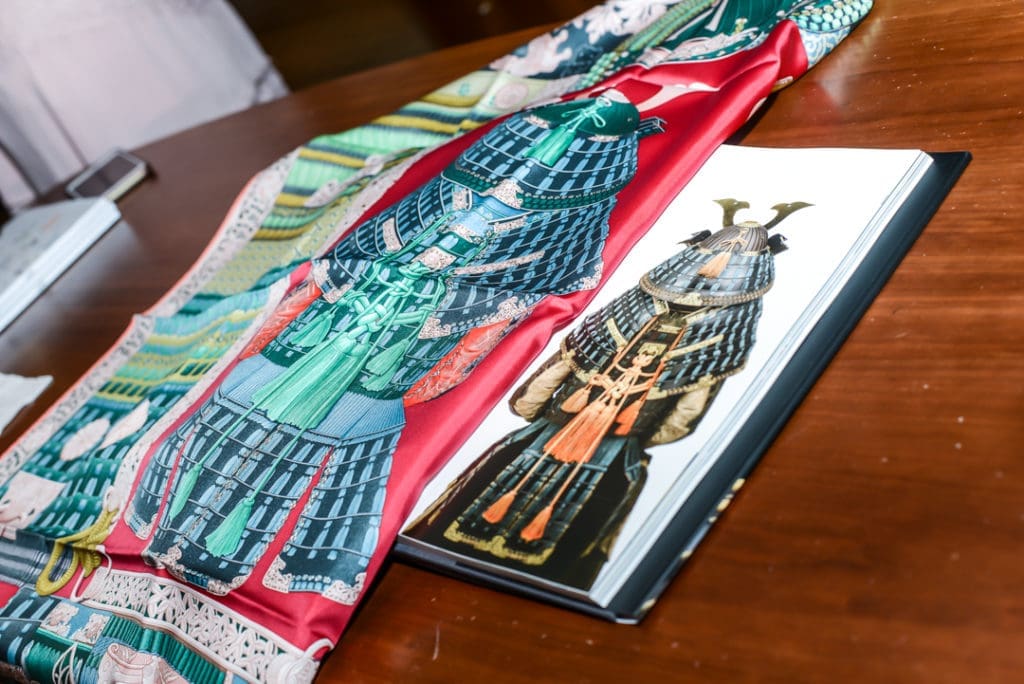 Swords, Scarves and a Fierce Artist Make this Cocktail Party Beyond Colorful: When Armor Meets Art