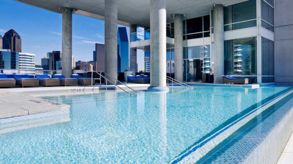 The 16th floor Wet Deck at the W Hotel downtown. 
