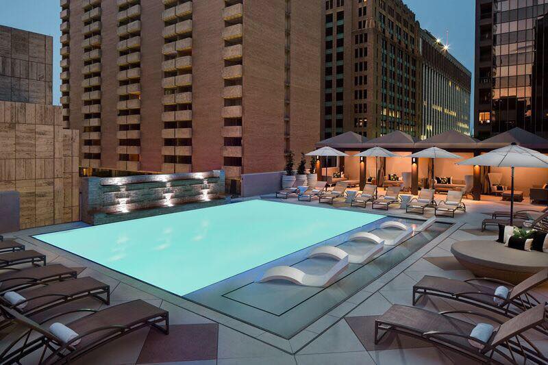 The Adolphus opened a swanky new pool last year. 