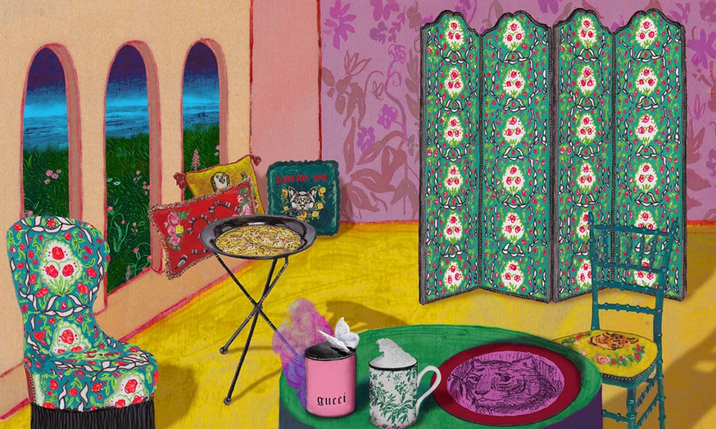 Gucci Jumps Into Home Decor in the Most Unexpected, Madcap Way