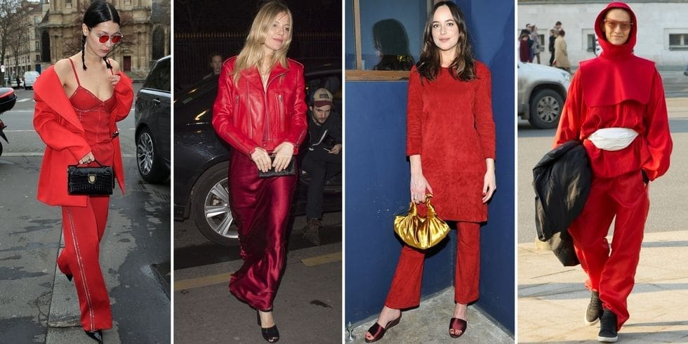 Monochrome red for New York Fashion Week