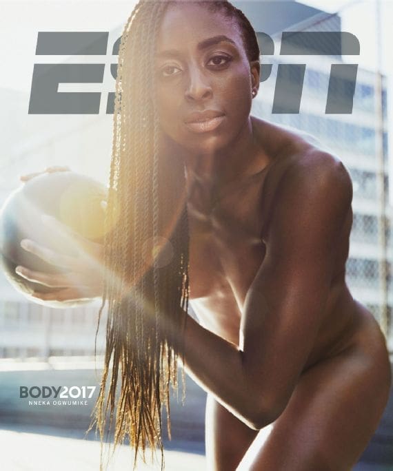 Houston's Nneka Ogwumike went nude for ESPN's famed Body Issue.