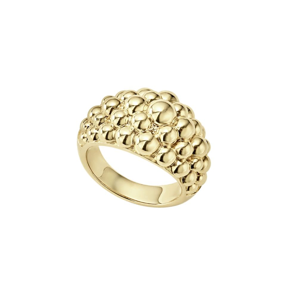 Lagos 18K Gold Caviar Statement Ring