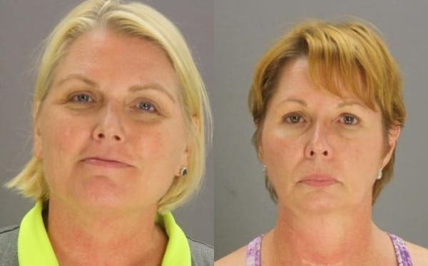 Amy Witherite, 50, and Barbara Witherite, 56, were  arrested Saturday evening. Photos from Dallas County Jail. 