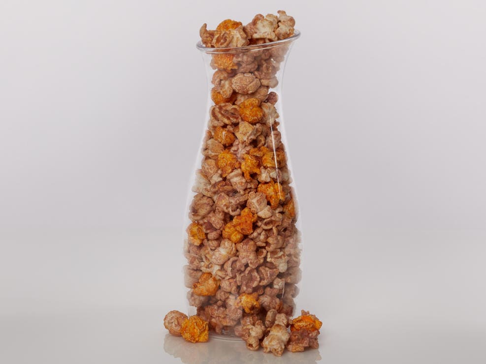 Wine and cheese...and popcorn. Together at last. 