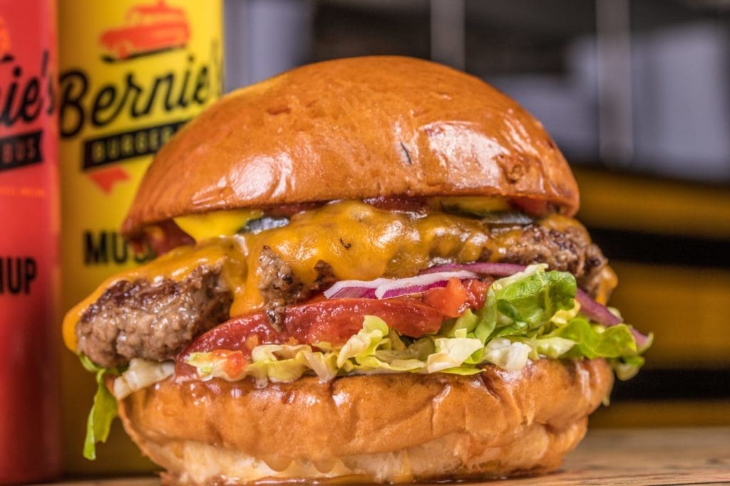 Bernie's Burger Bus' beloved burgers and fries have reached the Heights. 