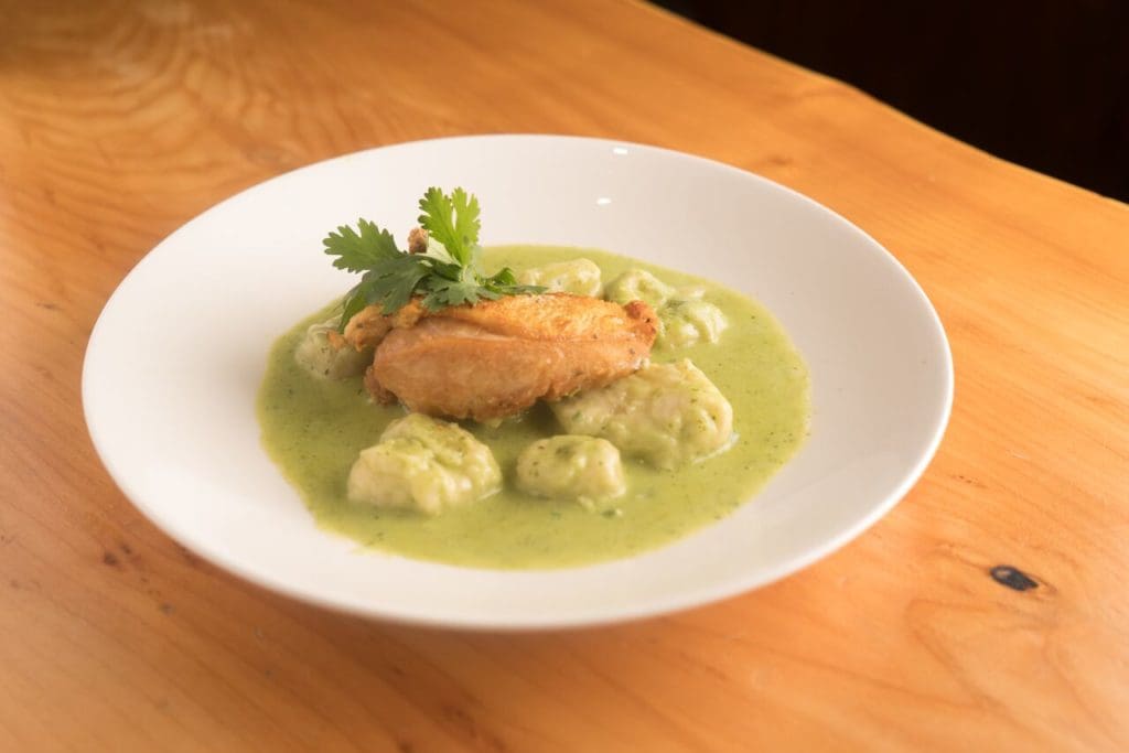 District 30 turns up the heat on a classic with the jalapeño chicken & dumplings. 