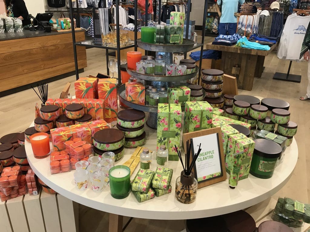 The Legacy West store offers home goods in addition to men's and women's apparel.  