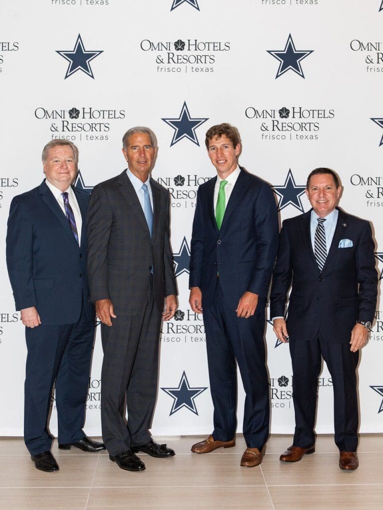 Jim Caldwell, Robert Rowling, Blake Rowling and Jeff Smith