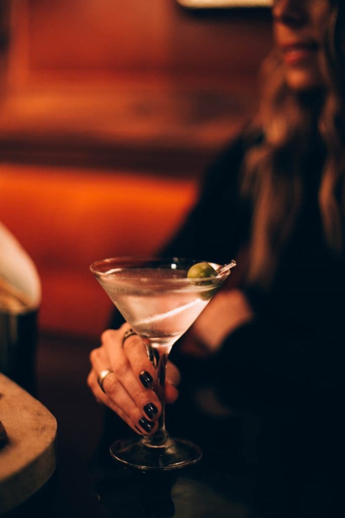 Build your own martini at the Mansion Bar.