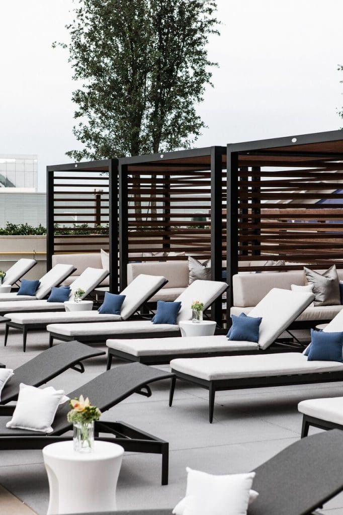 The Omni Frisco pool deck 