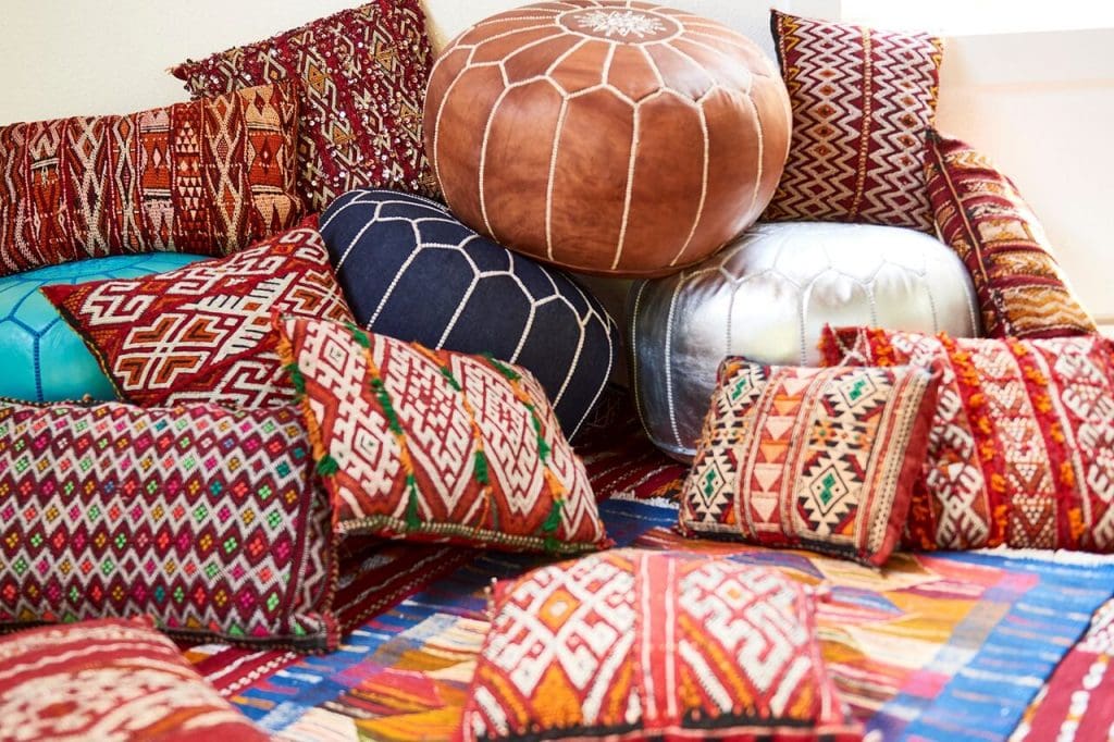 Earthbound Trading Co. was inspired by the stunning, vibrant textiles of Morocco. 