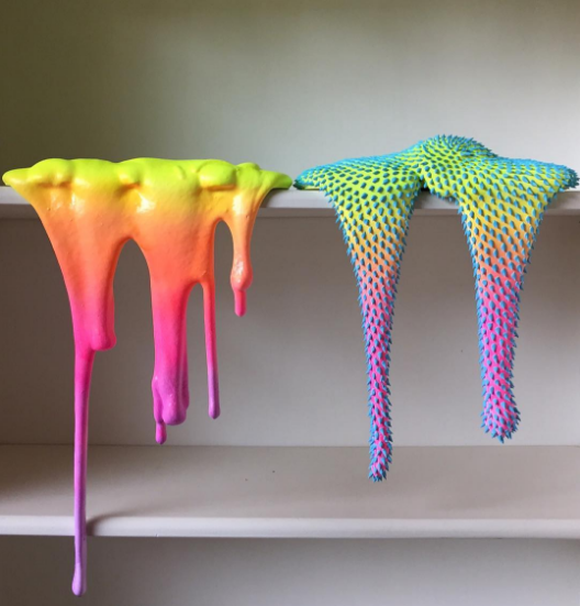 A snap of recent pieces via Dan Lam's Instagram, @sopopomo. 