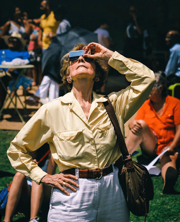 "I chose to capture the human reaction of today's #eclipse2017 here in Houston, where we saw 66% (+/-) coverage." — @danjoyce