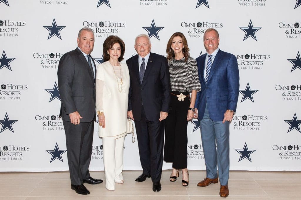 Stephen Jones, Gene Jones, Jerry Jones Sr., Charlotte Jones Anderson and Jerry Jones Jr.