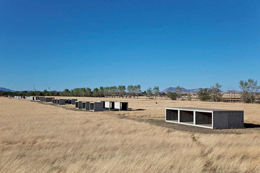 Solange is set to perform alfresco in response to Donald Judd's "15 untitled works in concrete," 1980-1984, at the Chinati Foundation, Marfa. (Photo  Douglas Tuck, courtesy the Chinati Foundation. Donald Judd Art © 2017 Judd Foundation / Artists Rights Society [ARS], New York.)