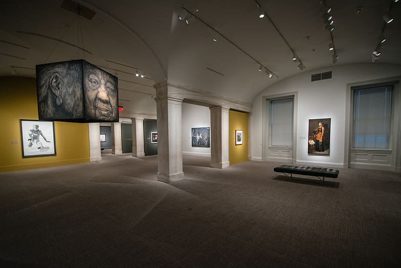 The Outwin portrait exhibition as installed at its organizing venue: the Smithsonian's venerable National Portrait Gallery in Washington, D.C., 2016. (Photo Matailong Du)