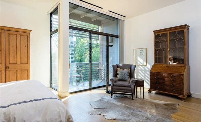 The gorgeous balconies are a highlight of the home. 