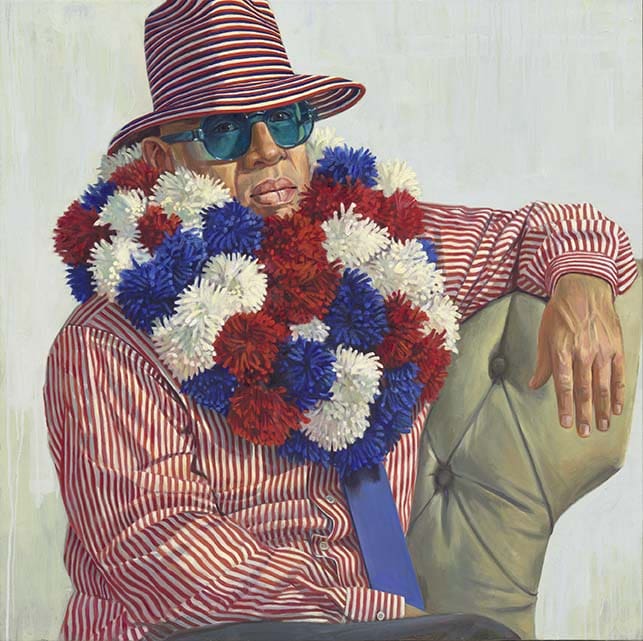 Tim Doud's "American Prize," 2014, conveys its sitter's theatrical personality. (Collection and copyright the artist) 
Collection of the artist © Tim Doud
