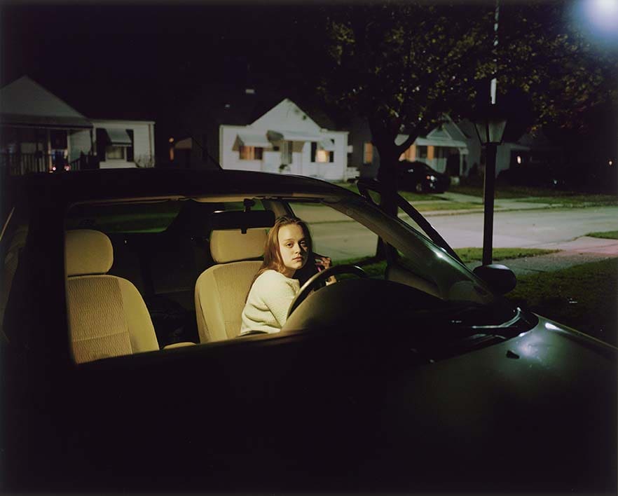 Jarod Lew's "Audrey," 2014, emits a film noir vibe.  (Collection and copyright the artist)  

