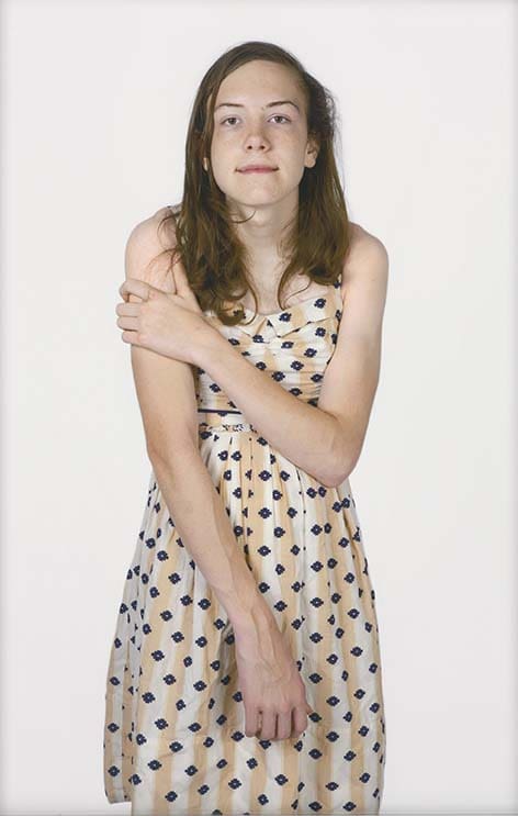 Carolyn Sherer captures the awkward state of adolescence in "Lucy, 15 Years Old," 2014. (Collection and copyright the artist) 