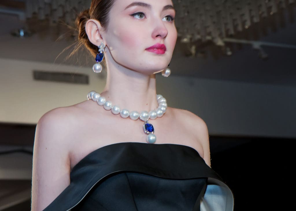A million-dollar Margot McKinney pearl necklace — boasting the rarest pearl in the world.