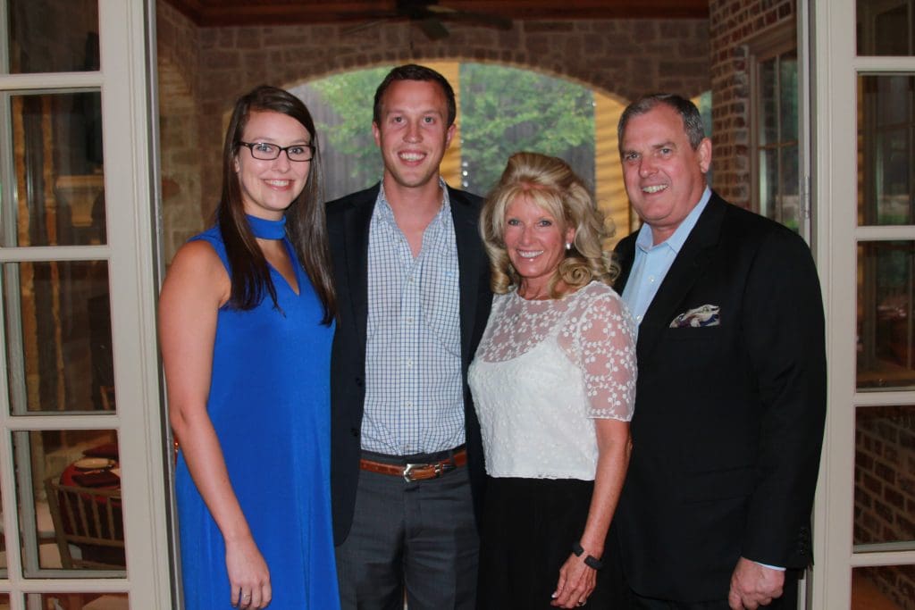 Abby Ginn, James Strong II, Kay Strong, Jim Strong