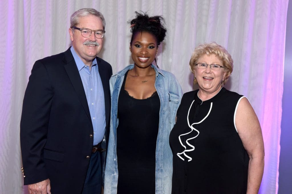 CitySquare CEO Larry James, Jennifer Hudson, Brenda James
