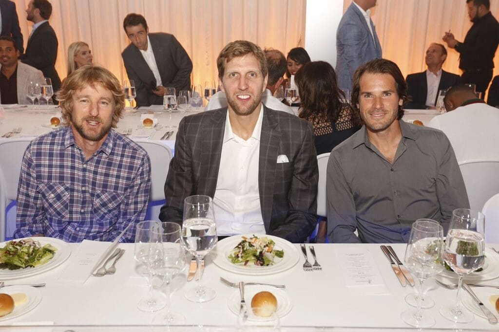 Owen Wilson, Dirk Nowitzki, Tommy Haas