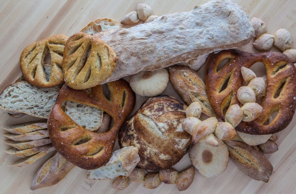 A selection of Sachet's house-made bread.