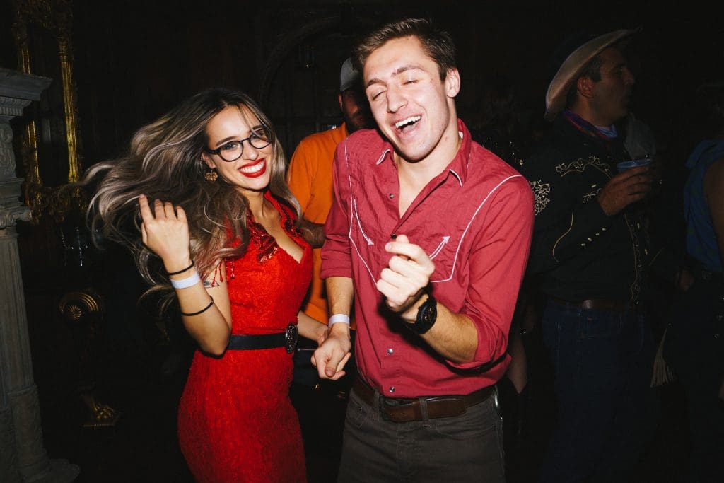 The Stoneleigh held an '80s themed party in the glitzy penthouse. 