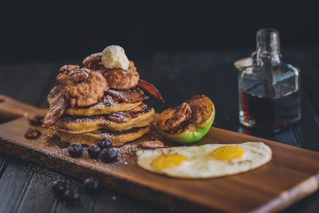 Tupelo Honey's sweet potato pancakes and fried chicken are a must for brunch. 