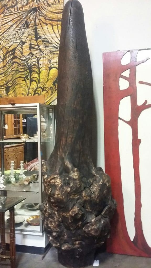 Among the offerings in Lewis & Maese's Moroles auction on Wednesday, November 15, collectors can vie for works such as this massive James Surls sculpture.