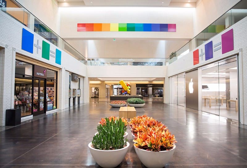 The Dallas Art Fair is partnering with NorthPark Center to provide guided tours of the mall's collection. Pictured here: Color Equations. 