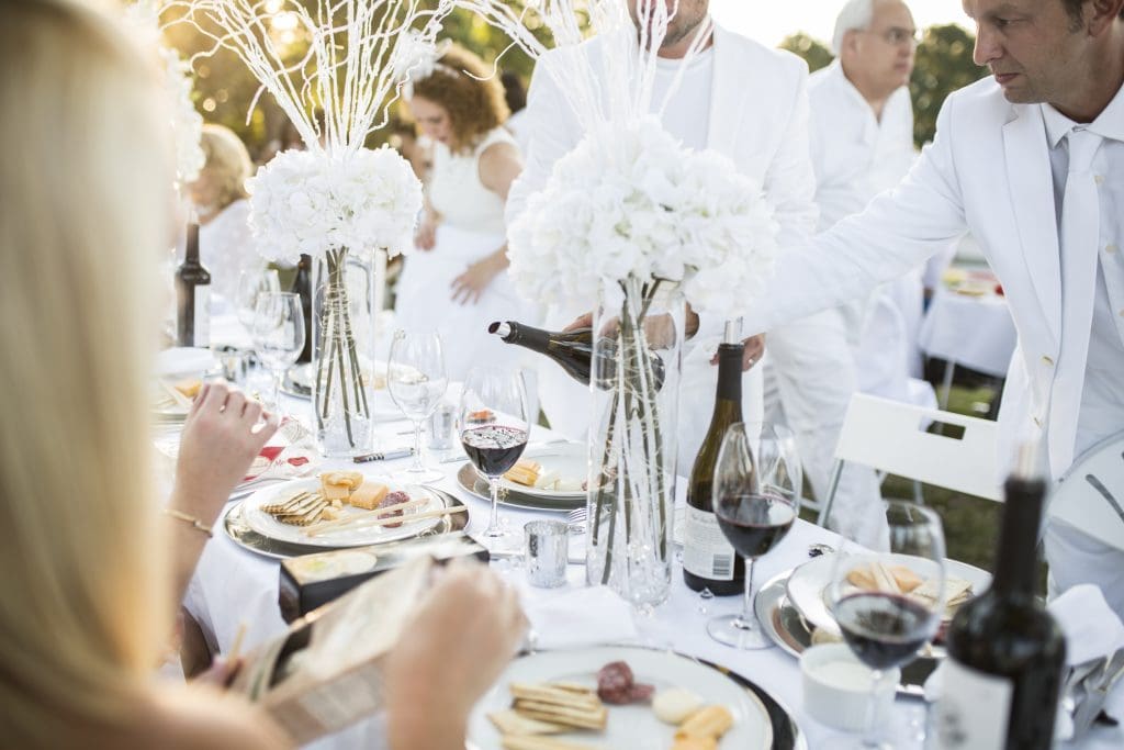 Guests can choose to bring their own feast, or be served by the featured caterer. 