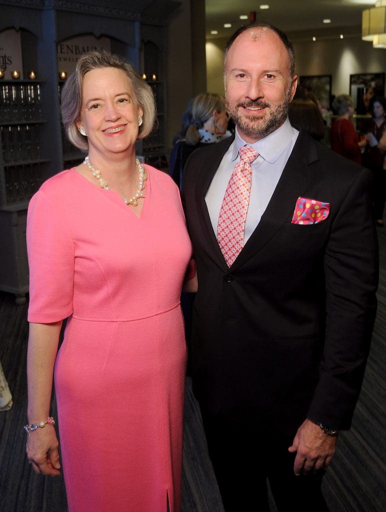 Dorothy Ables and Tony Bradfield at the 2017 Memorial Hermann Razzle Dazzle luncheon "Radiance" at the Westin Houston Memorial City Thursday Oct. 12, 2017.(Dave Rossman Photo)