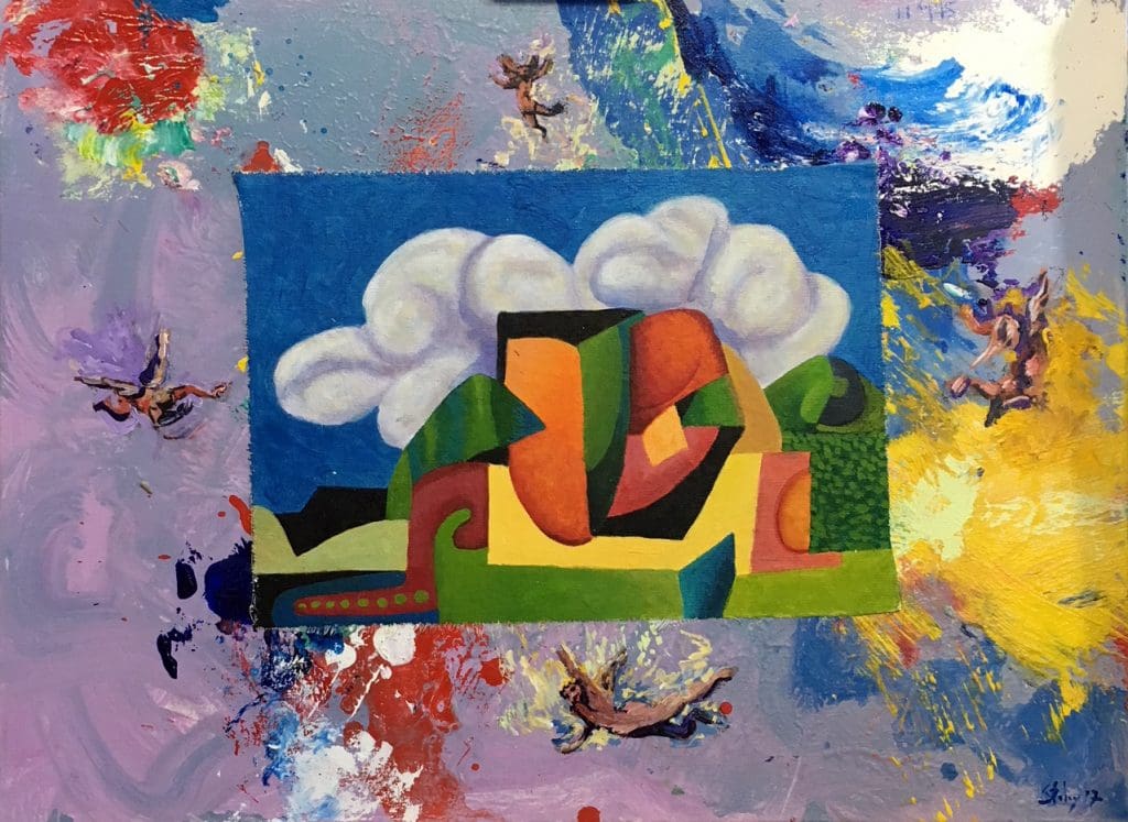 Earl Staley's "Portal Series #85 with Cupids," 2016
