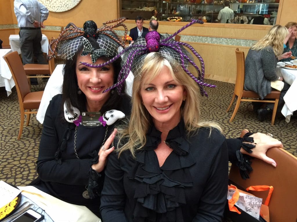 Lunching ladies at Tony's Halloween bash