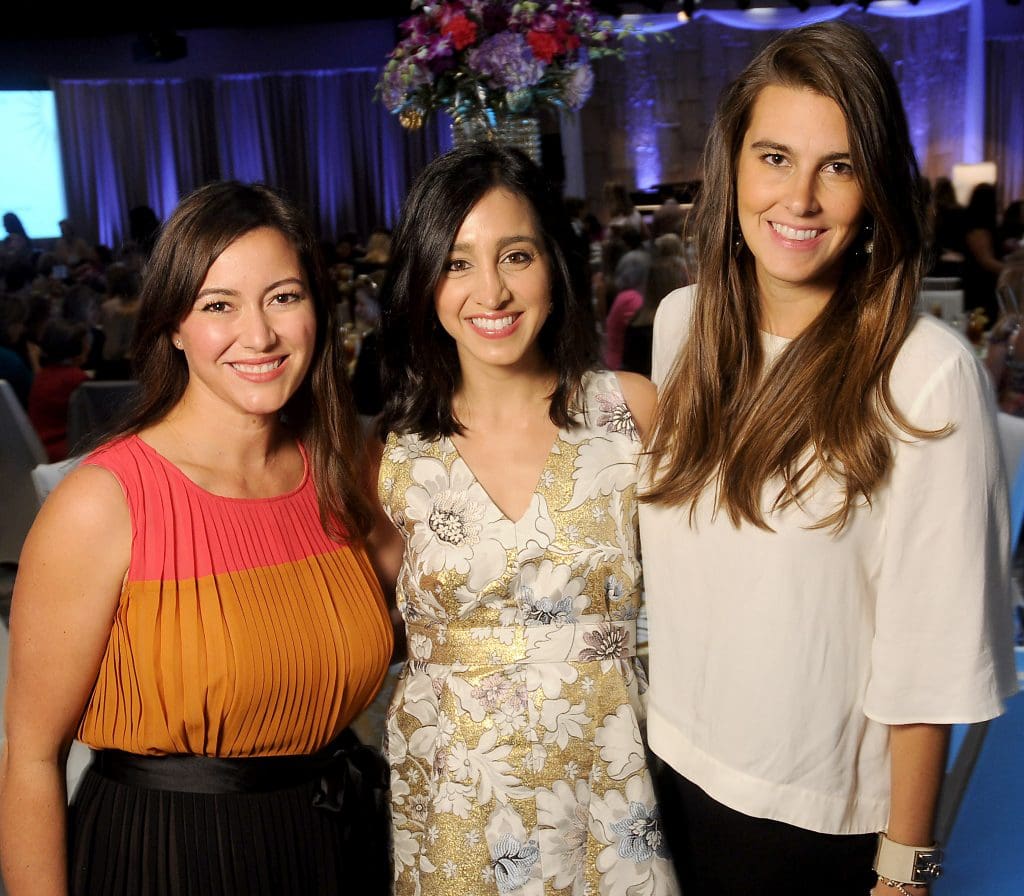 From left: Jayne Johnston, Molly Radom and Kathryn Swain at the 2017 Memorial Hermann Razzle Dazzle luncheon "Radiance" at the Westin Houston Memorial City Thursday Oct. 12, 2017.(Dave Rossman Photo)