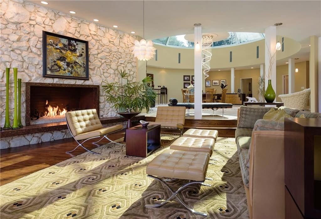 The open layout of the house is perfect for entertaining. 