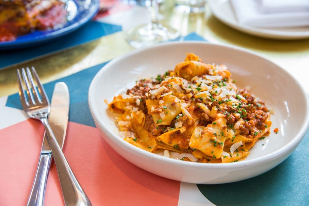 Pappardelle Ragu Bolognese at Sassetta. (Photo by Mei-Chun Jau)