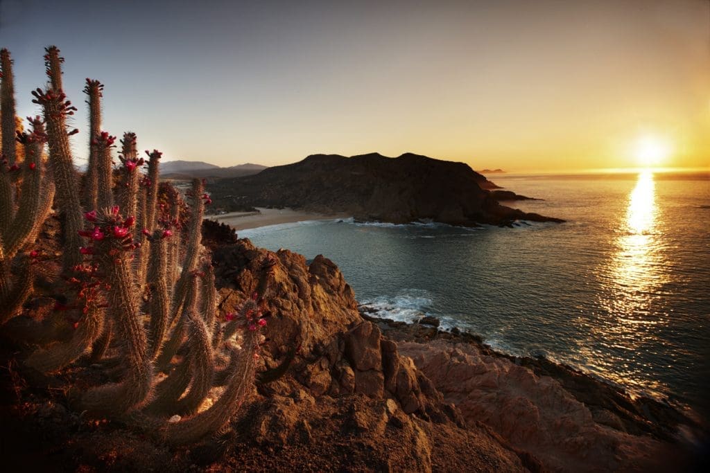 A sunrise over Santa Maria Bay shows why this is one of the most picturesque spots in the world.
