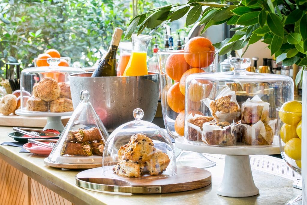 The counter is now stocked with breakfast pastries. Photography by Mei-Chun Jau.